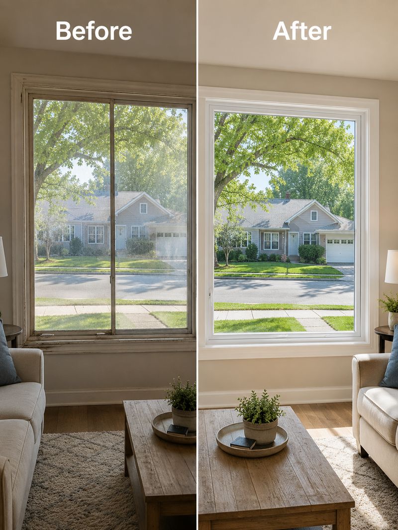 Window replacement before and after