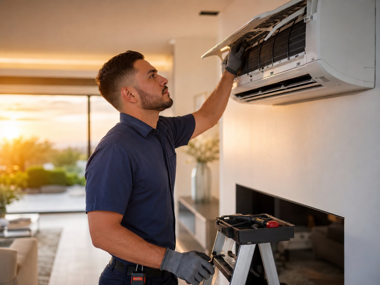 HVAC technician professional service